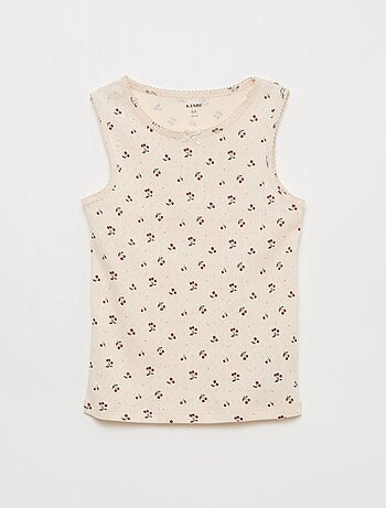 Pack de 3 camisetas de tirantes de punto calado