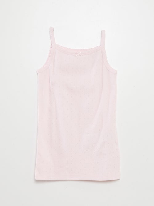 Pack de 3 camisetas de tirantes de punto - Kiabi