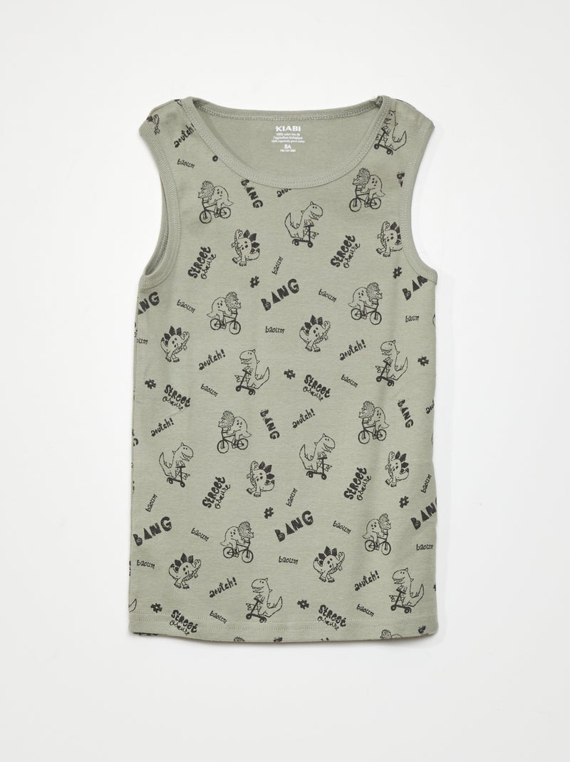 Pack de 3 camisetas de tirantes GRIS - Kiabi