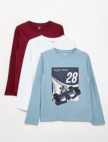 Pack de 3 camisetas 'Disney' de manga larga