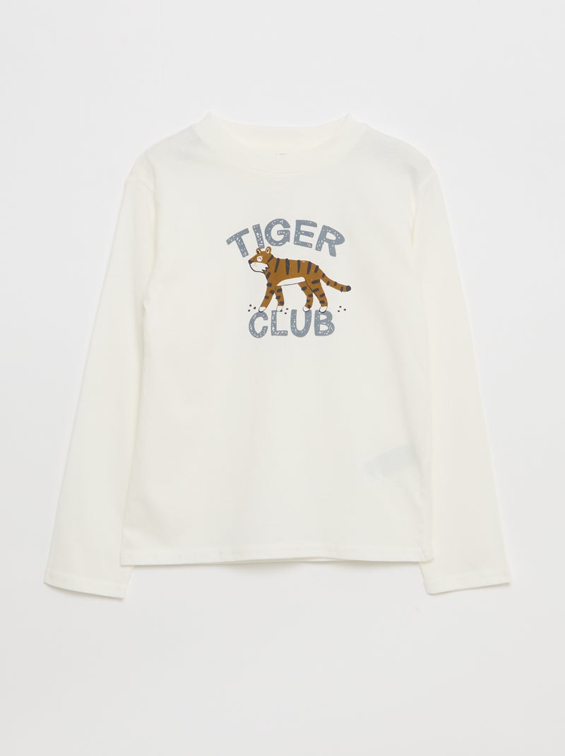 Pack de 3 camisetas estampadas Beige - Kiabi