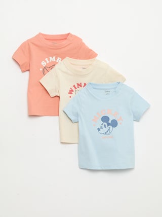 Pack de 3 Camisetas estampadas 'Disney'