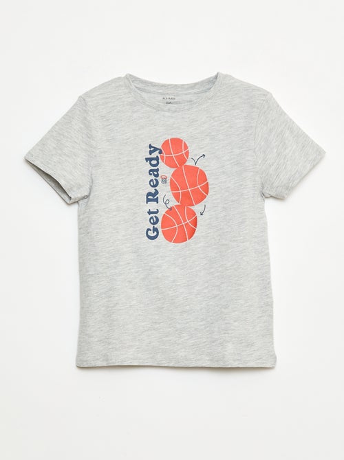 Pack de 3 camisetas estilo "baloncesto" - Kiabi