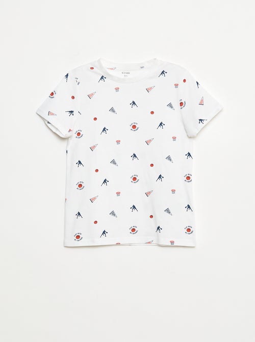 Pack de 3 camisetas estilo "baloncesto" - Kiabi