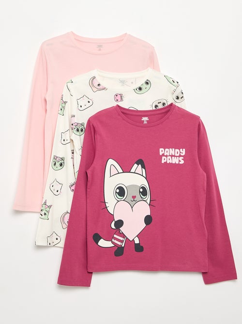 Pack de 3 camisetas \'Gabby y la casa mágica\' de manga larga - Kiabi