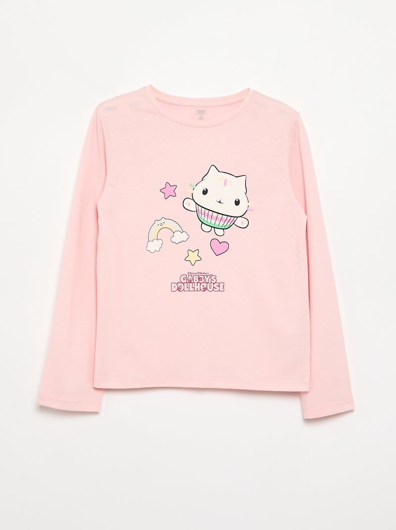 Pack de 3 camisetas \'Gabby y la casa mágica\' de manga larga Rosa - Kiabi