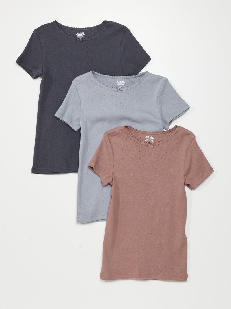 Pack de 3 camisetas GRIS - Kiabi