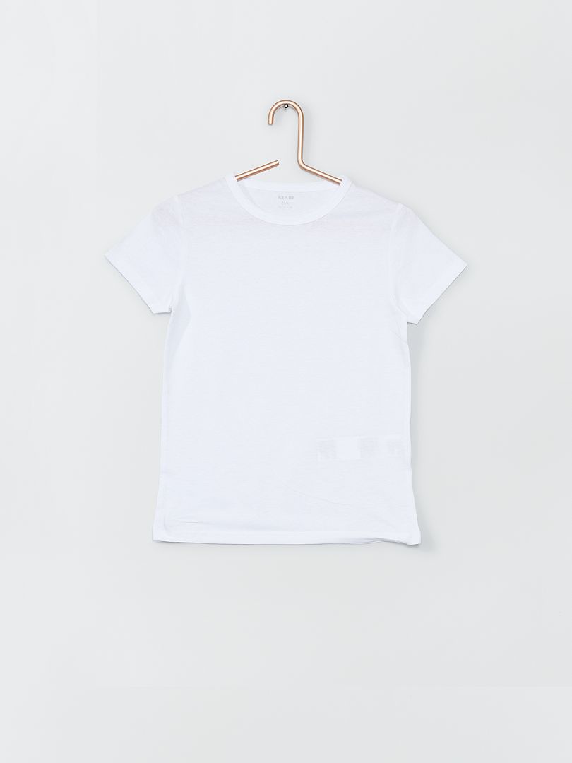 Pack de 3 camisetas interiores blanco - Kiabi