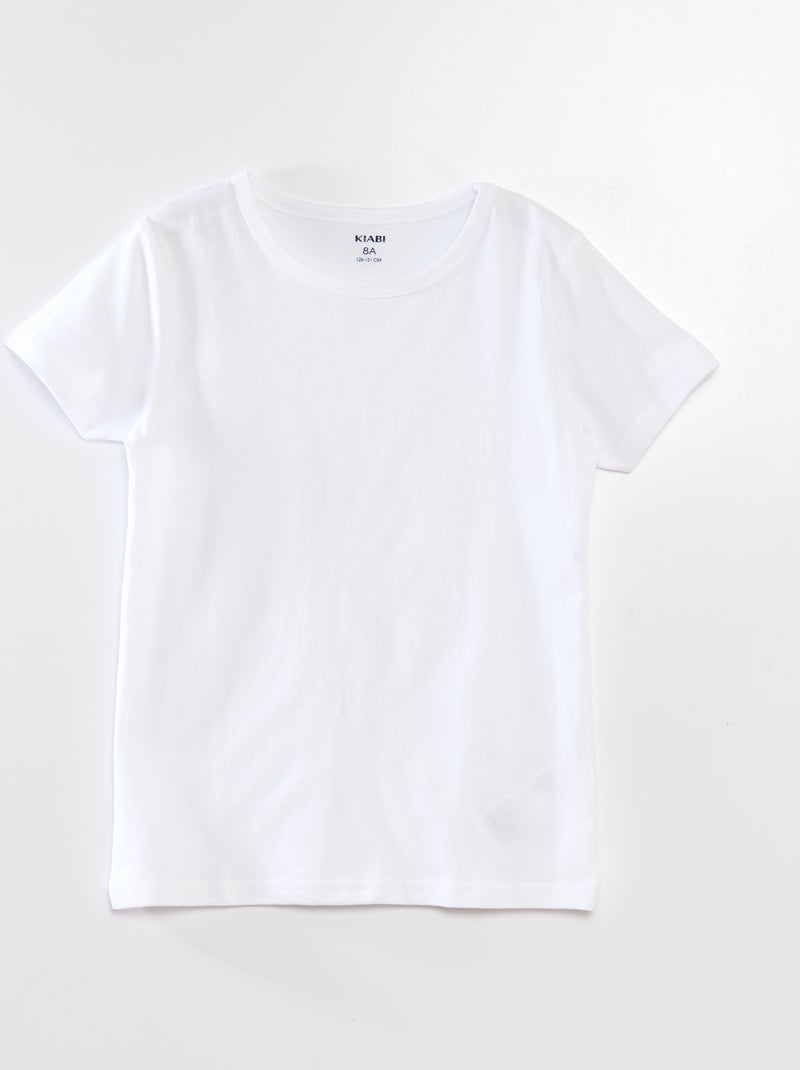 Pack de 3 camisetas interiores blanco - Kiabi