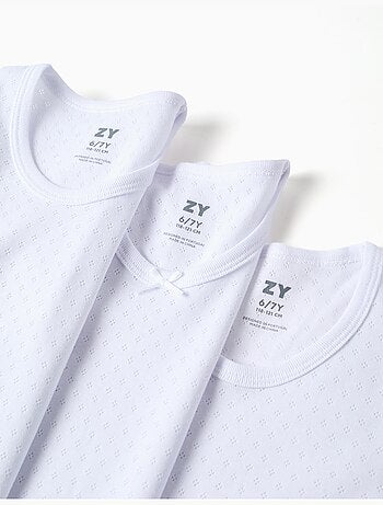 Pack de 3 camisetas interiores de algodón
