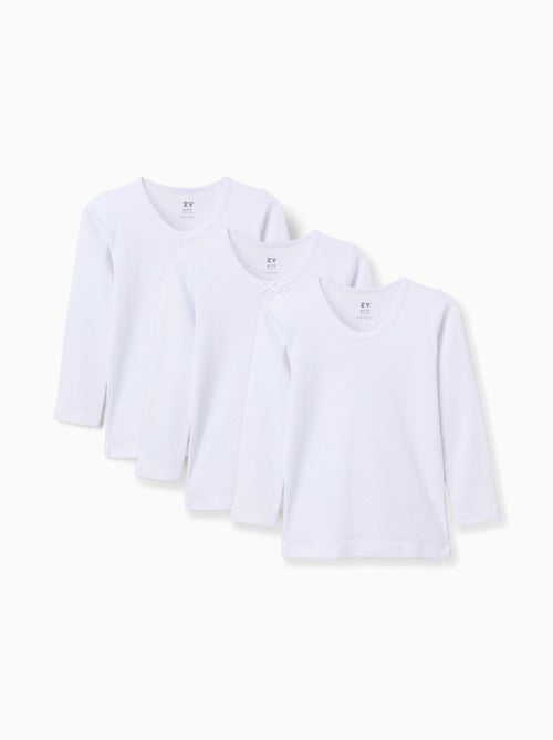 Pack de 3 camisetas interiores de algodón - Kiabi