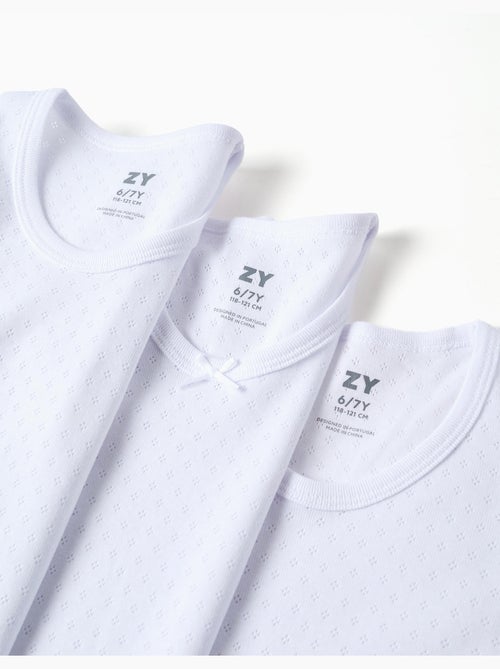 Pack de 3 camisetas interiores de algodón - Kiabi