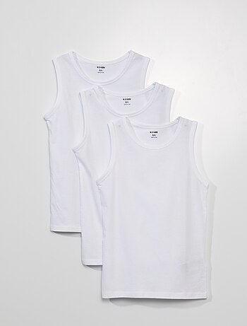 Pack de 3 camisetas interiores de algodón