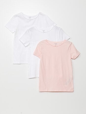 Pack de 3 camisetas interiores de algodón