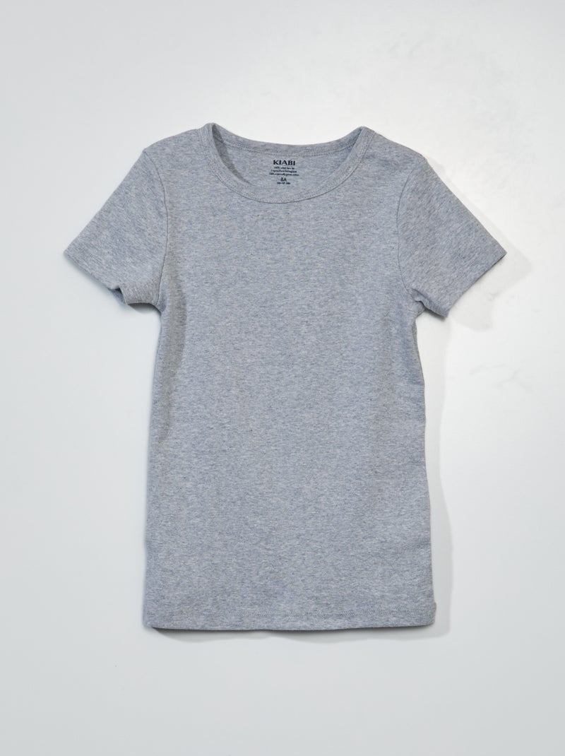 Pack de 3 camisetas interiores de manga corta AZUL - Kiabi