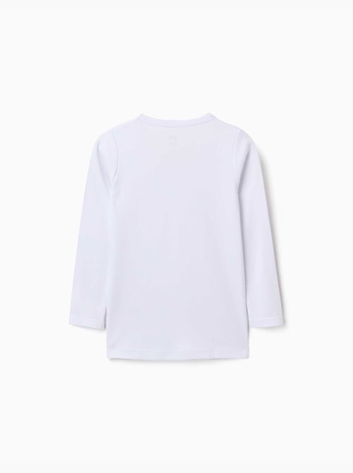 Pack de 3 camisetas interiores de manga larga de algodón perchado - Kiabi