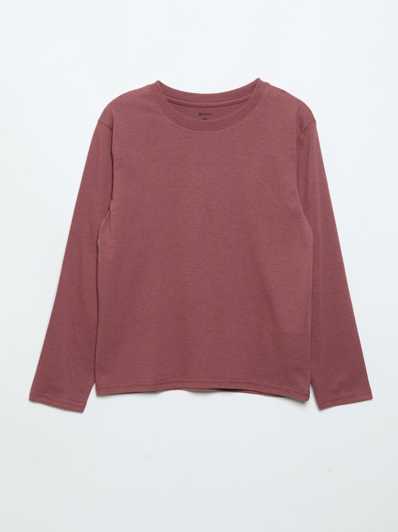 Pack de 3 camisetas lisas Beige - Kiabi