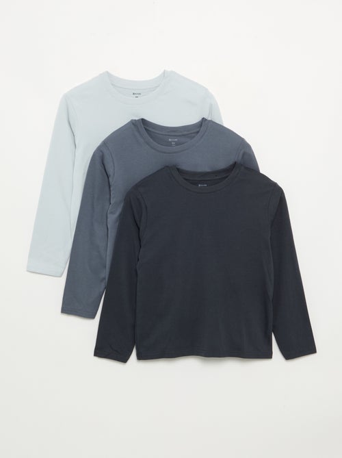 Pack de 3 camisetas lisas - Kiabi Pack de 3 camisetas lisas - Kiabi
