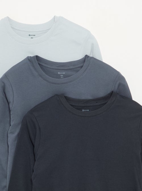 Pack de 3 camisetas lisas - Kiabi Pack de 3 camisetas lisas - Kiabi