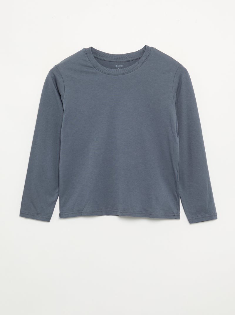 Pack de 3 camisetas lisas Gris - Kiabi