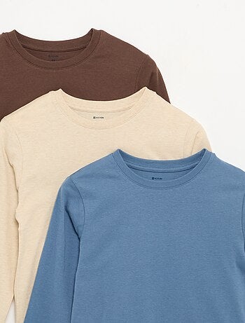 Pack de 3 camisetas lisas