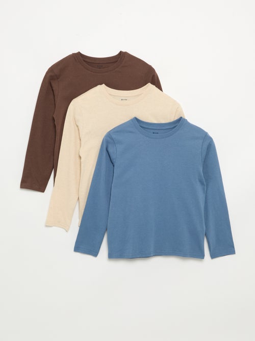Pack de 3 camisetas lisas - Kiabi