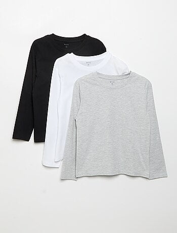 Pack de 3 camisetas lisas