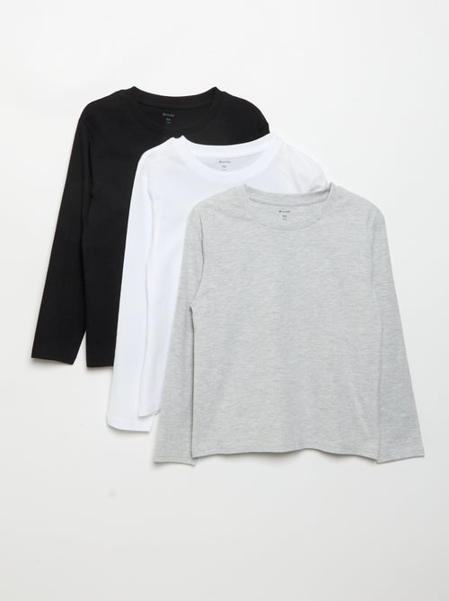 Pack de 3 camisetas lisas - Kiabi