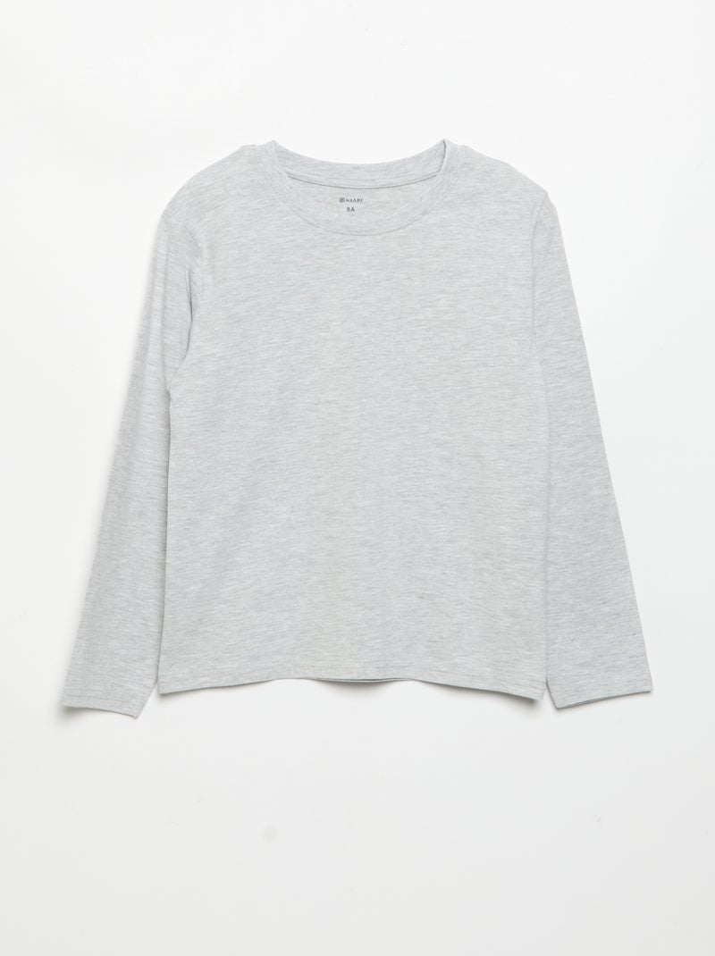 Pack de 3 camisetas lisas Negro - Kiabi