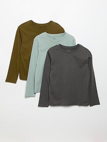 Pack de 3 camisetas lisas