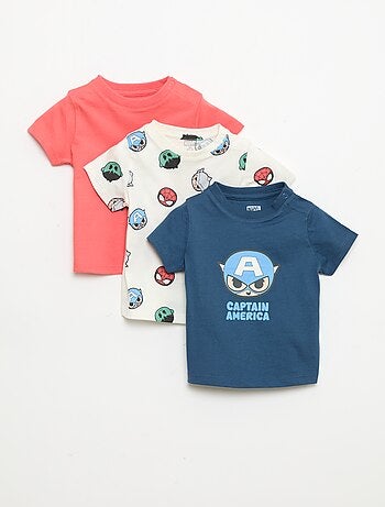 Pack de 3 Camisetas 'Marvel' 'Avengers'