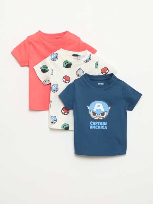 Pack de 3 Camisetas 'Marvel' 'Avengers' - Kiabi Pack de 3 Camisetas 'Marvel' 'Avengers' - Kiabi
