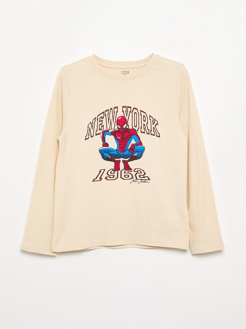 Pack de 3 Camisetas 'Marvel' 'Spiderman' de manga larga Rojo - Kiabi