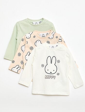 Pack de 3 camisetas 'Miffy'