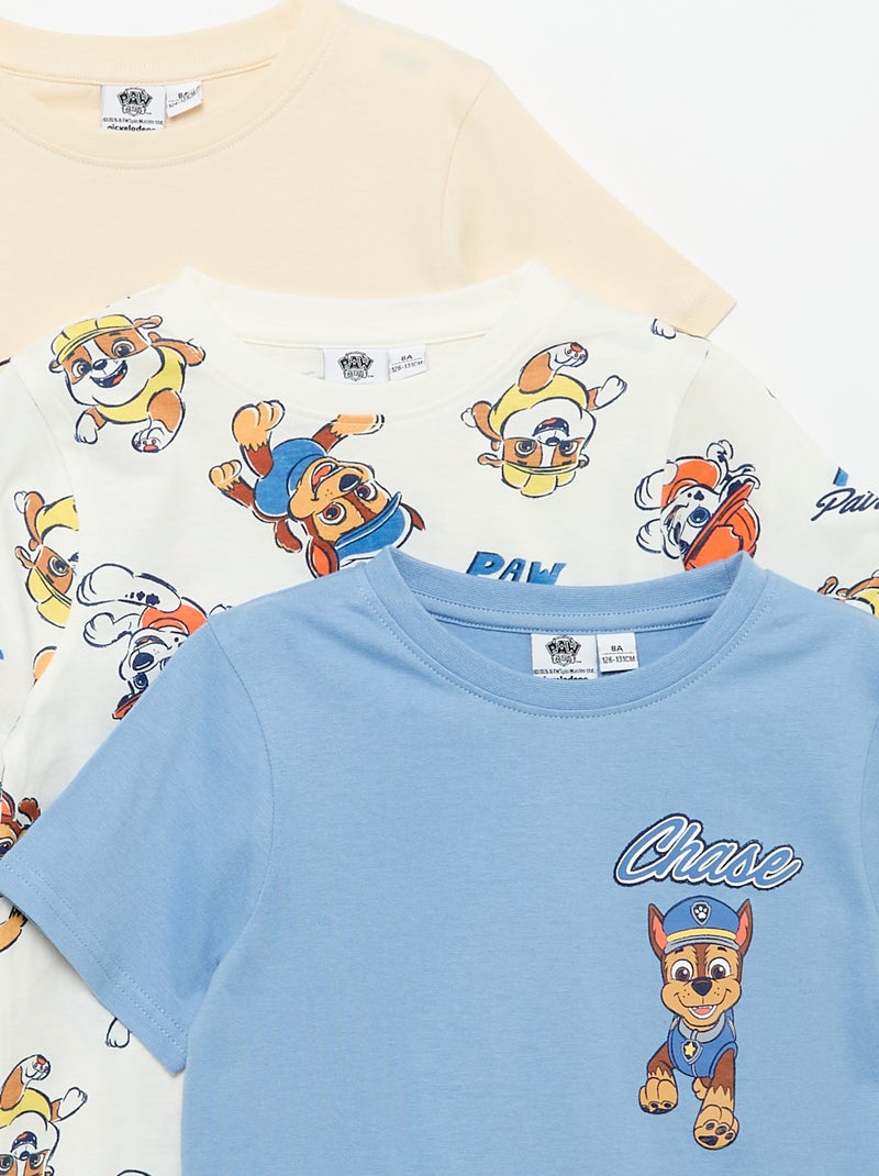 Pack de 3 Camisetas 'Patrulla Canina' de manga corta Azul - Kiabi