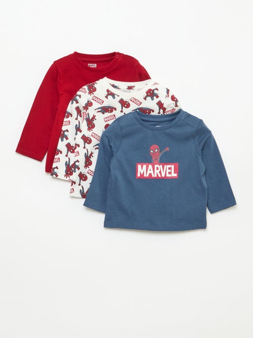 Pack de 3 camisetas 'Spiderman' - Kiabi