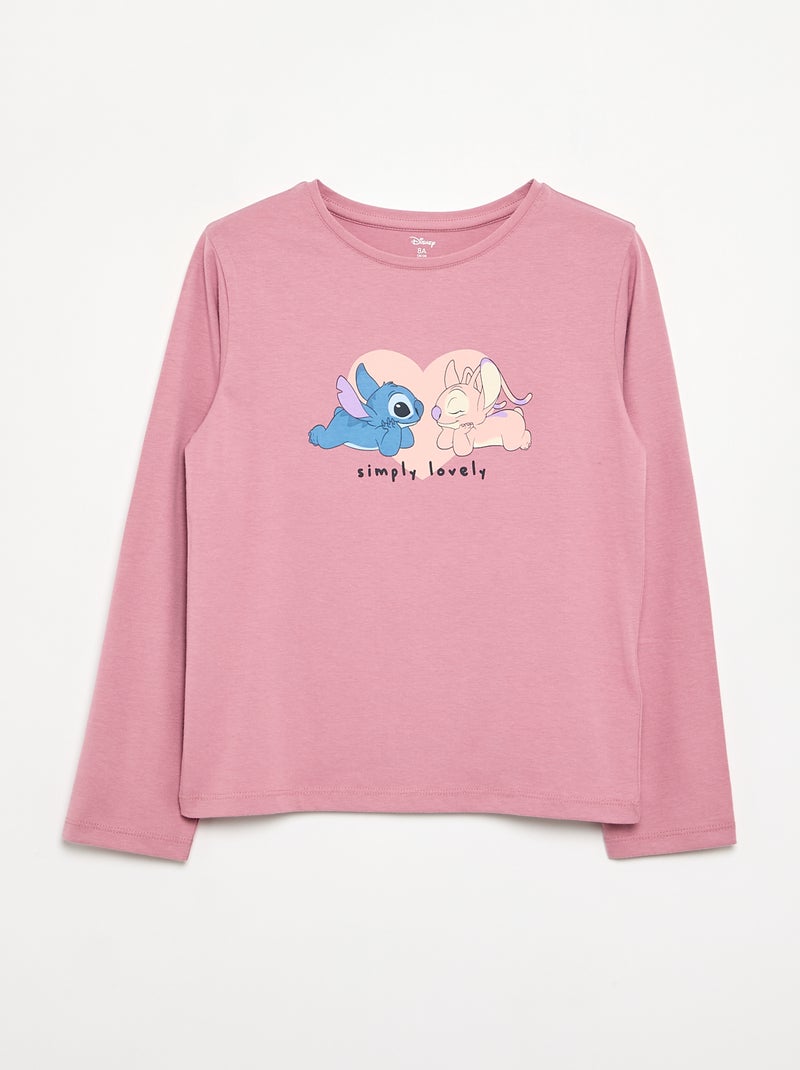 Pack de 3 camisetas 'Stitch' & 'Angel' Rosa - Kiabi