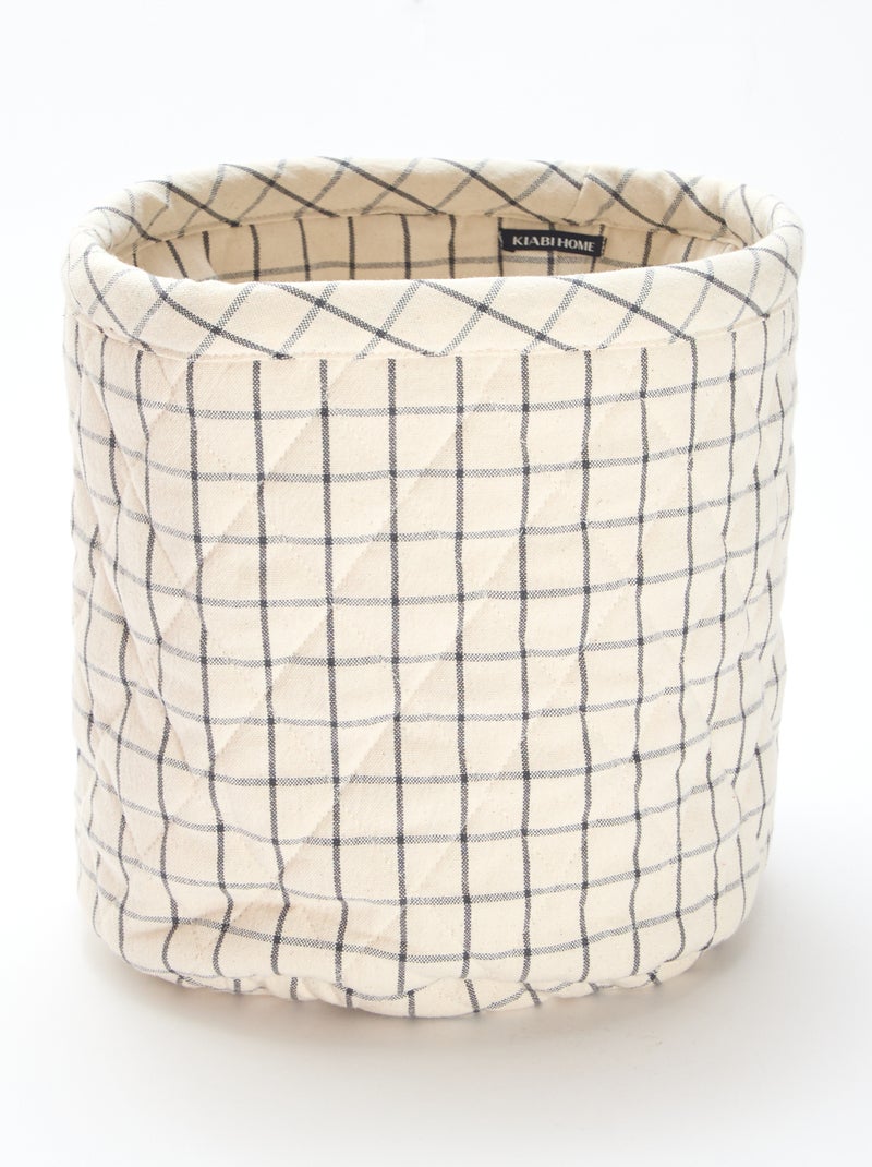 Pack de 3 cestas de tela - Kiabi Home Blanco - Kiabi