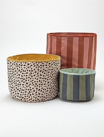 Pack de 3 cestas para la colada - Kiabi Home