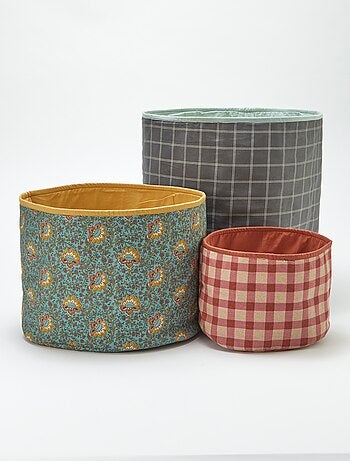 Pack de 3 cestas para la colada - Kiabi Home