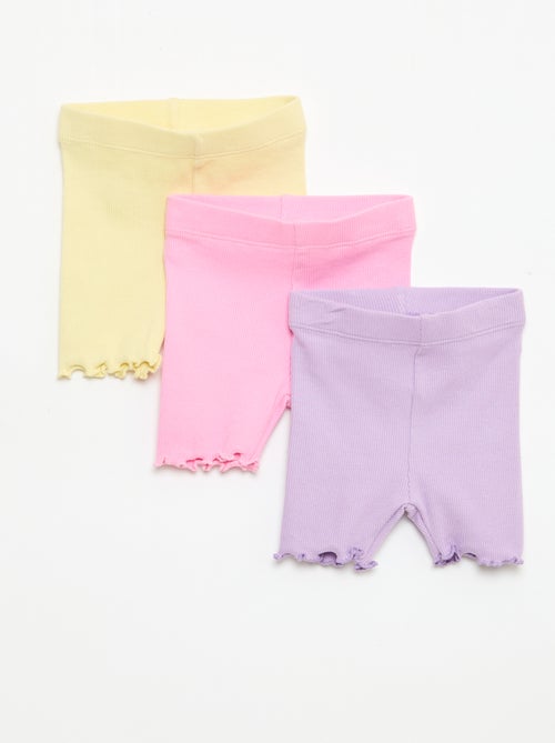 Pack de 3 ciclistas de canalé - Kiabi