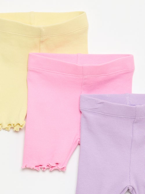 Pack de 3 ciclistas de canalé - Kiabi