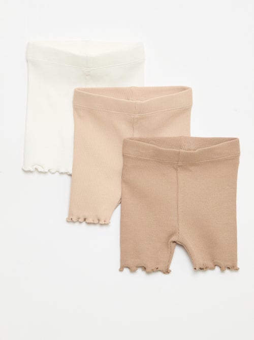 Pack de 3 ciclistas de canalé - Kiabi