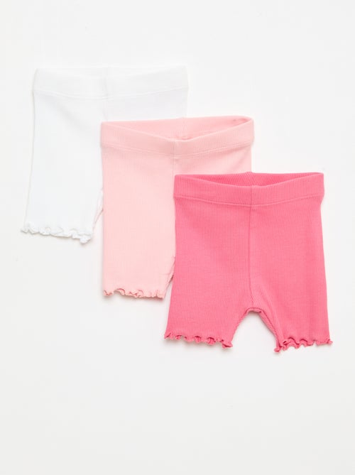 Pack de 3 ciclistas de canalé - Kiabi