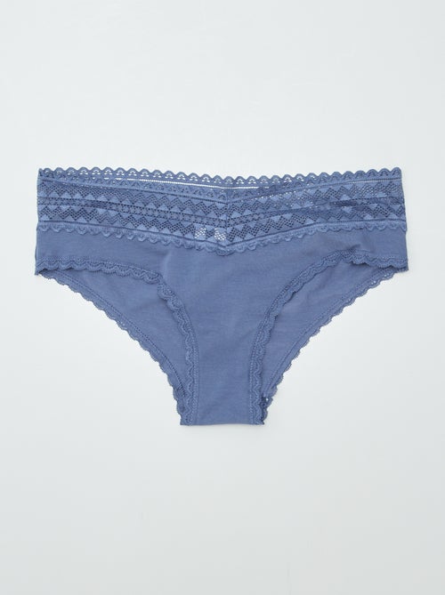 Pack de 3 culotes con encaje - Kiabi