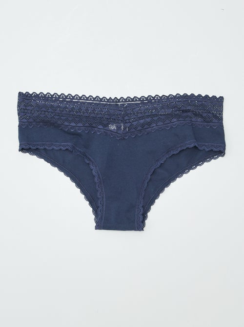 Pack de 3 culotes con encaje - Kiabi