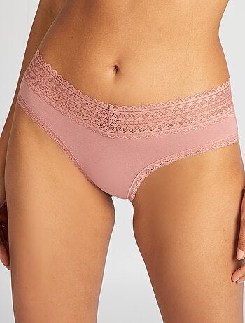 Pack de 3 culotes con encaje