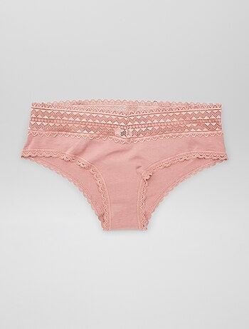 Pack de 3 culotes con encaje