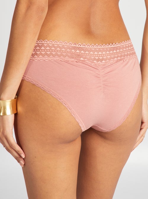 Pack de 3 culotes con encaje - Kiabi