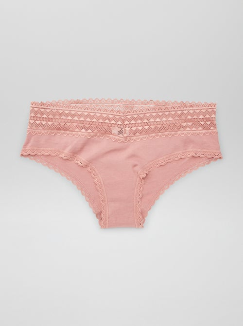 Pack de 3 culotes con encaje - Kiabi